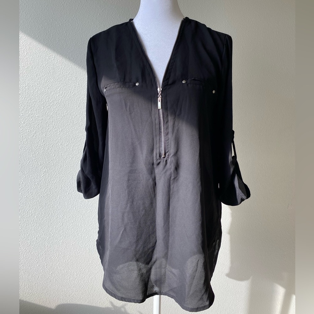 Black Papertree blouse, size M